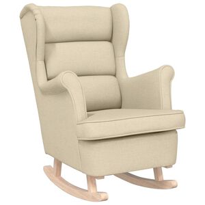 vidaXL Gungstol gr&auml;ddvit 74x90x102 cm tyg