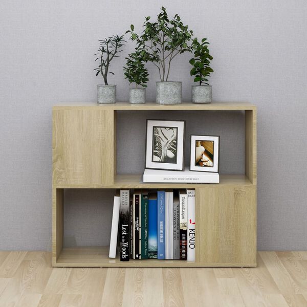 vidaXL Tv-bänk sonoma-ek 80x24x63 cm konstruerat trä