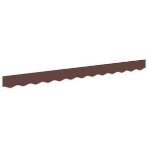 vidaXL Markiskappa Ers&auml;ttning Brun Randig 230 x 20 cm Polyester
