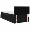 vidaXL F&ouml;rvaringss&auml;ng med madrass Svart 90 x 190 cm Konstruerat tr&auml;