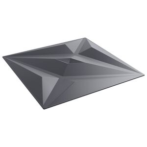 vidaXL V&auml;ggpaneler 12 st 50 x 50 cm Star Gr&aring; XPS Skum