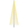 vidaXL LED Julgran 385 cm 1148 LED-lampor Varmvit J&auml;rn Svart