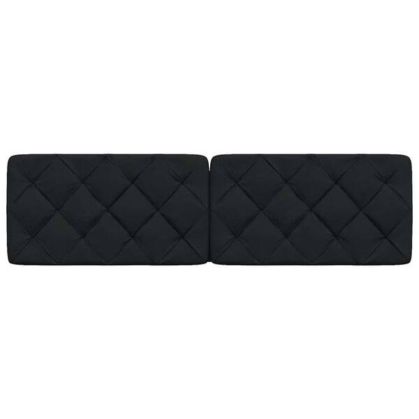 vidaXL Headboard Cushion Black 180 cm Fabric