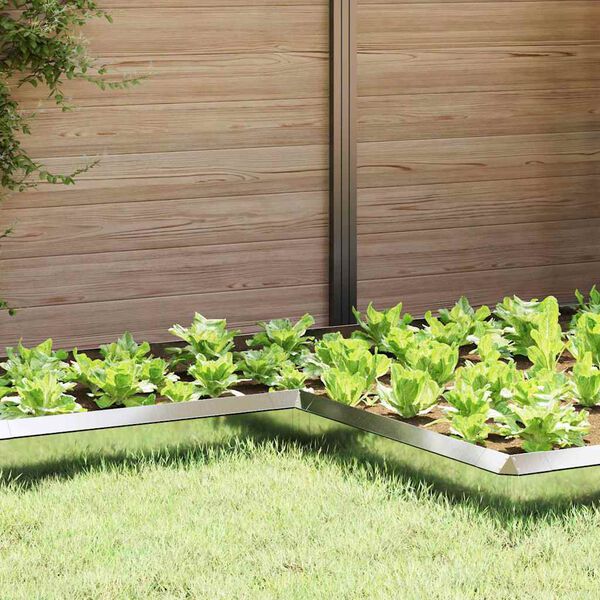 vidaXL Snigelfence Silver 10 x 10 x 25 cm Galvaniserat St&aring;l