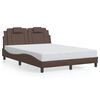 vidaXL Bed Frame "Viana" without Mattress Brown 140x200 cm Faux Leather