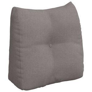vidaXL Ryggkudde Taupe 45 x 24 x 50 cm tyg