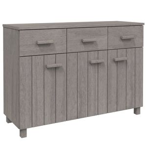vidaXL Sk&auml;nk HAMAR ljusgr&aring; 113x40x80 cm massiv furu