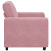 vidaXL Soffstol rosa 100x77x82 cm sammet