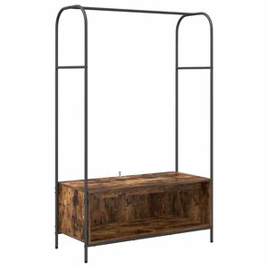 vidaXL Klädhängare Brun Ek 100 x 44 x 160 cm Konstruerat trä