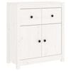vidaXL Sk&auml;nk vit 70x35x80 cm massiv furu