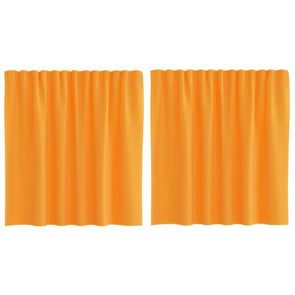 vidaXL Voile gardiner med stångfickor 2 st orange