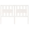 vidaXL Sänggavel vit 140,5x4x100 cm massiv furu