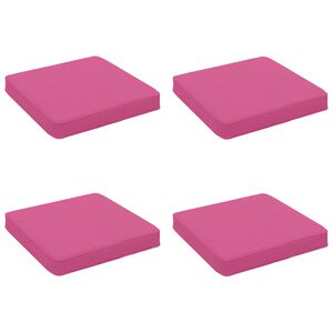vidaXL 4-delade Sittdynor VUGHT 4 st 100% Polyester Rosa