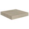 vidaXL Svävande vägghyllor 2 st ek 23x23,5x3,8 cm MDF