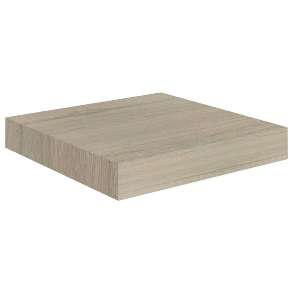 vidaXL Svävande vägghyllor 2 st ek 23x23,5x3,8 cm MDF