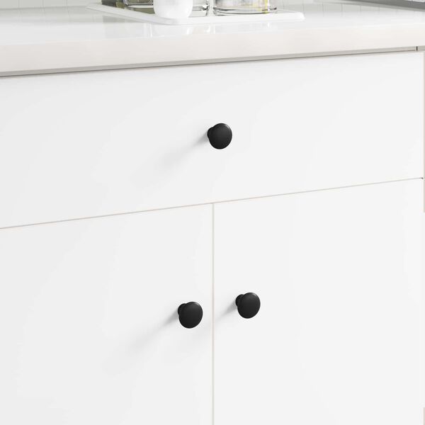 vidaXL Handtag 1461 pcs Svart &Oslash;30 mm Aluminium