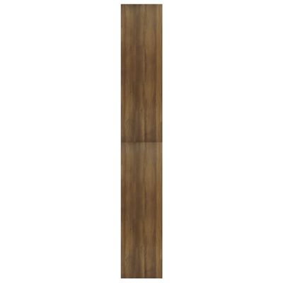 vidaXL Bokhylla/Rumsavdelare brun ek100x30x198 cm konstruerat trä