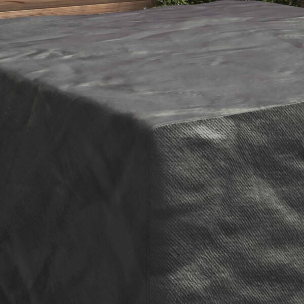 vidaXL M&ouml;bel&ouml;verdrag Enf&auml;rgad Svart 180 x 190 x 85 cm 600D