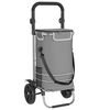 vidaXL Shoppingvagn Gr&aring; 36,5 x 46,5 x 100,5 cm Oxford tyg