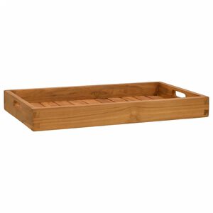 vidaXL Serveringsbricka 60x35 cm massivt teaktr&auml;