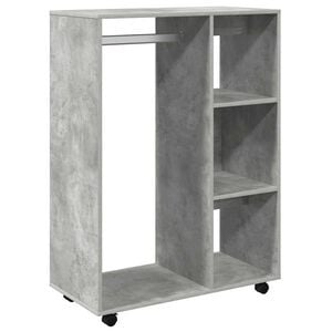 vidaXL Garderob betonggr&aring; 80x40x110 cm konstruerat tr&auml;