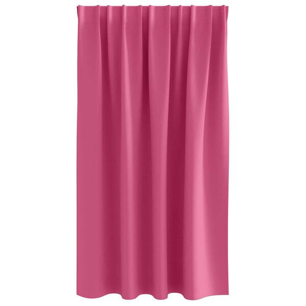 vidaXL Mörkläggningsgardiner med Ringar 2 pcs Klart Pink 140 x 140 cm