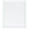 vidaXL Sk&aring;plucka lamelldesign vit 69x59,4 cm massiv furu