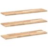 vidaXL Sv&auml;vande hyllor 3 st 80x20x2 cm obehandlat massivt akaciatr&auml;