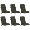 vidaXL 6-delade H&ouml;ga Ryggstolsdynor VIANEN 6 pcs 100% Polyester