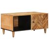 vidaXL Kaffeebord Brun 80 x 50 x 40 cm Massivt mangotr&auml;
