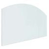 vidaXL Glas eldstad platta Transparent 100 x 60 cm Glas