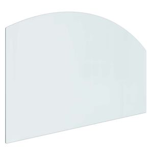 vidaXL Glas eldstad platta Transparent 100 x 60 cm Glas