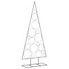vidaXL Julgran i metall svart 180 cm