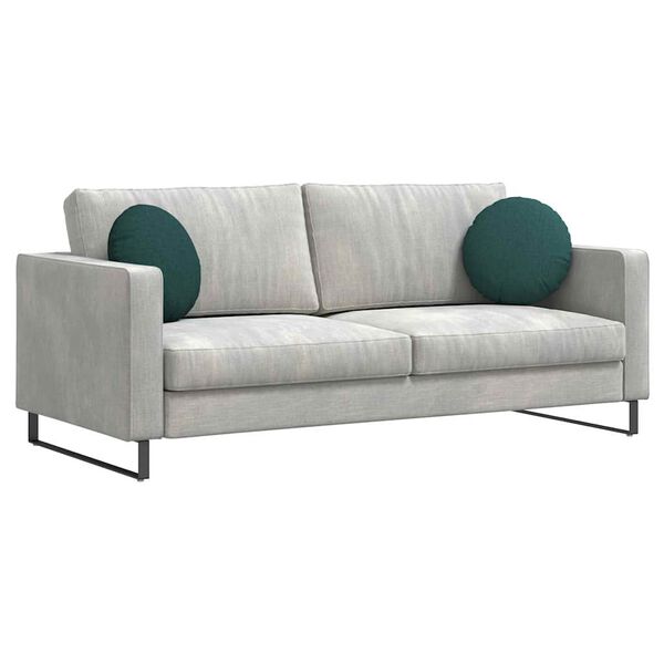 vidaXL Sittkuddar 2 pcs Mörkgrön Ø40 x 13 cm tyg