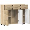 vidaXL Sideboard FLORIN Sonoma-ek 88,5 x 30,5 x 73 cm Konstruerat tr&auml;