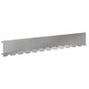 vidaXL Kant f&ouml;r gr&auml;smatta 30 st 102 x 15 x 4 cm St&aring;l Silver