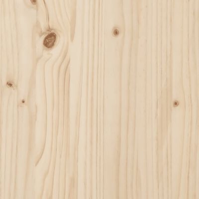 vidaXL Sängram massivt trä 120x190 cm