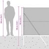 vidaXL St&auml;ngselstolpe Silver 25 x 1,4 m (12 x 12 mm n&auml;t) St&aring;l