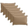 vidaXL Kudde 6 st HOUTEN Taupe 40 x 60 cm Polyester