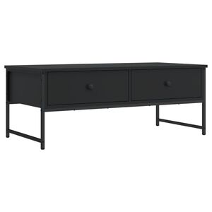vidaXL Soffbord svart 101x49x39,5 cm konstruerat tr&auml;