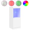 vidaXL Sk&auml;nk med LED-belysning vit 41x37x100 cm