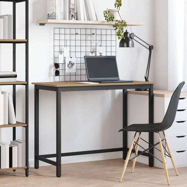 vidaXL bord Artisan Ek 80 x 50 x 76,5 cm Konstruerat tr&auml; och st&aring;l