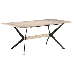 vidaXL Matbord 180x90x76 cm massivt mangotr&auml;