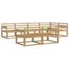 vidaXL Utomhussoffset 8 pcs Vit 327 x 168,5 x 73 cm Massivt Akaciatr&auml;