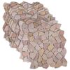 vidaXL Mosaikplattor R&ouml;d 30 x 30 cm Marmor