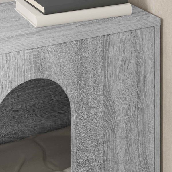 vidaXL Katt hus Gr&aring; Sonoma 51 x 30 x 52 cm Konstruerat tr&auml;