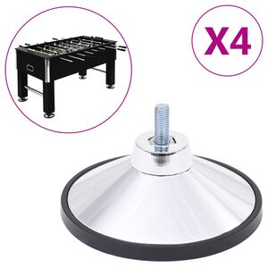 vidaXL F&ouml;tter f&ouml;r fotbollsbord 4 st krom M10