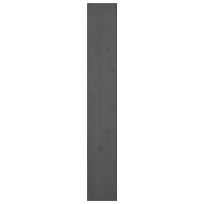 vidaXL Bokhylla/rumsavdelar grå 80x30x199,5 cm massiv furu