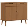 vidaXL Sideboard MOLDE Karamell 90 x 40 x 80 cm