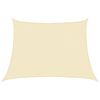 vidaXL Solsegel 160 g/m&sup2; gr&auml;ddvit 4/5x3 m HDPE